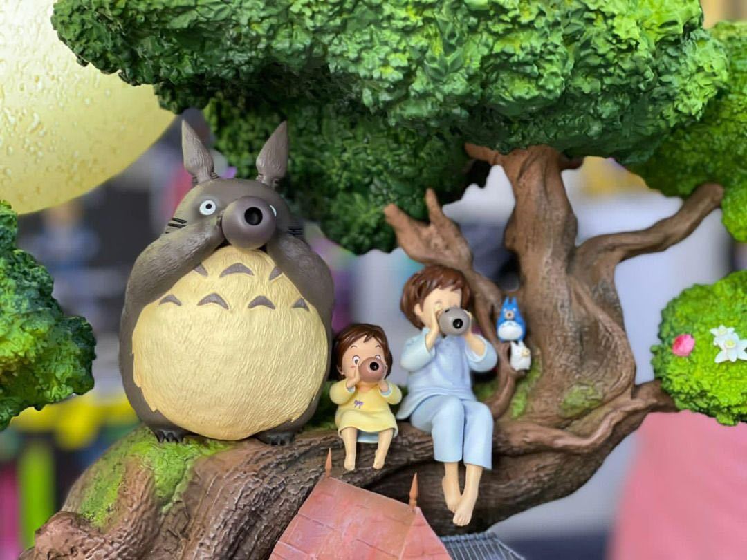 となりのトトロ サツキ メイ ネコバス ジブリ スタチュー フィギュア