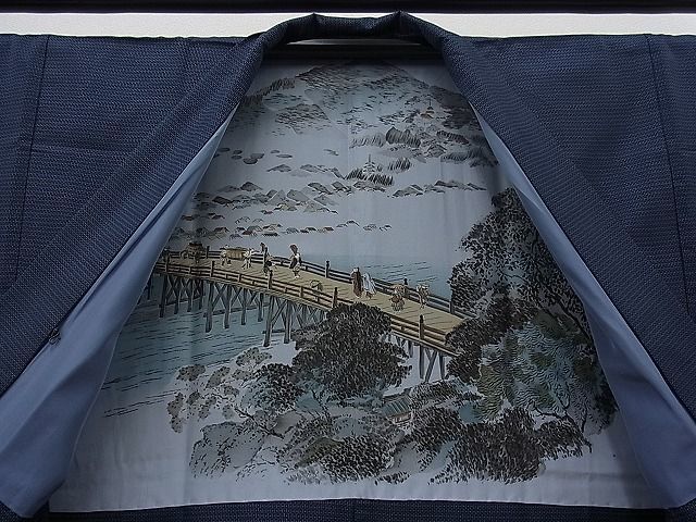 着物屋ほのか□男性 本場大島紬 アンサンブル 100亀甲 逸品 総詰め