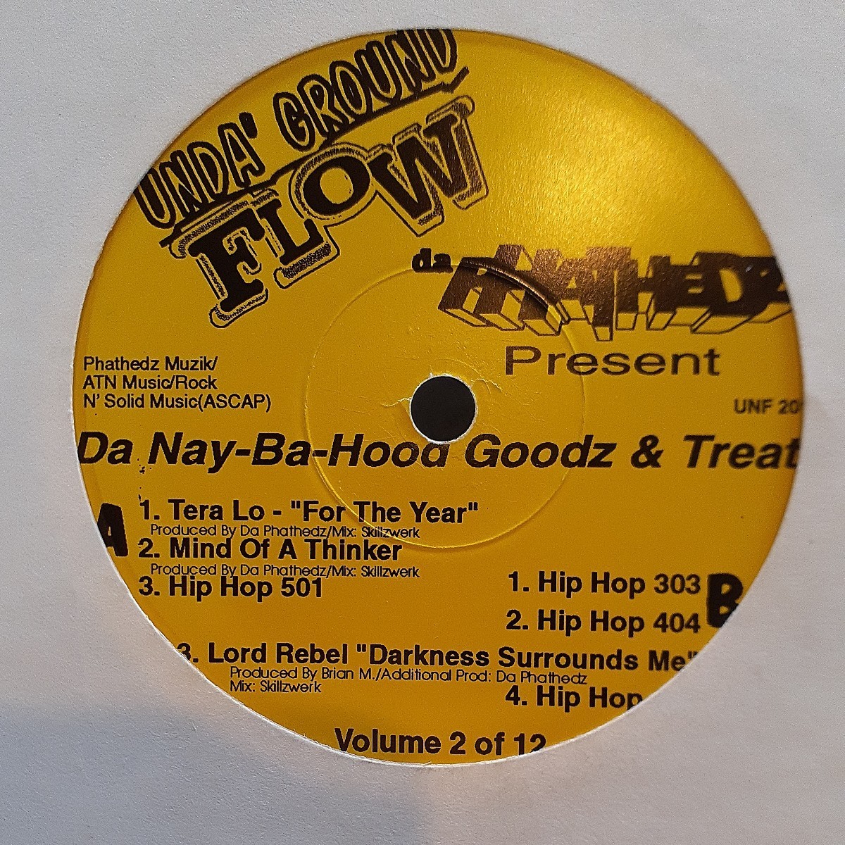 DA PHATHEDZ / DA NAY-BA-HOOD GOODZ & TREATS VOLUME 2 OF 12 /TERA LO/LORD REBEL/ブーンバップ/90'S アングラ/10インチ/DJ KOCO_画像1