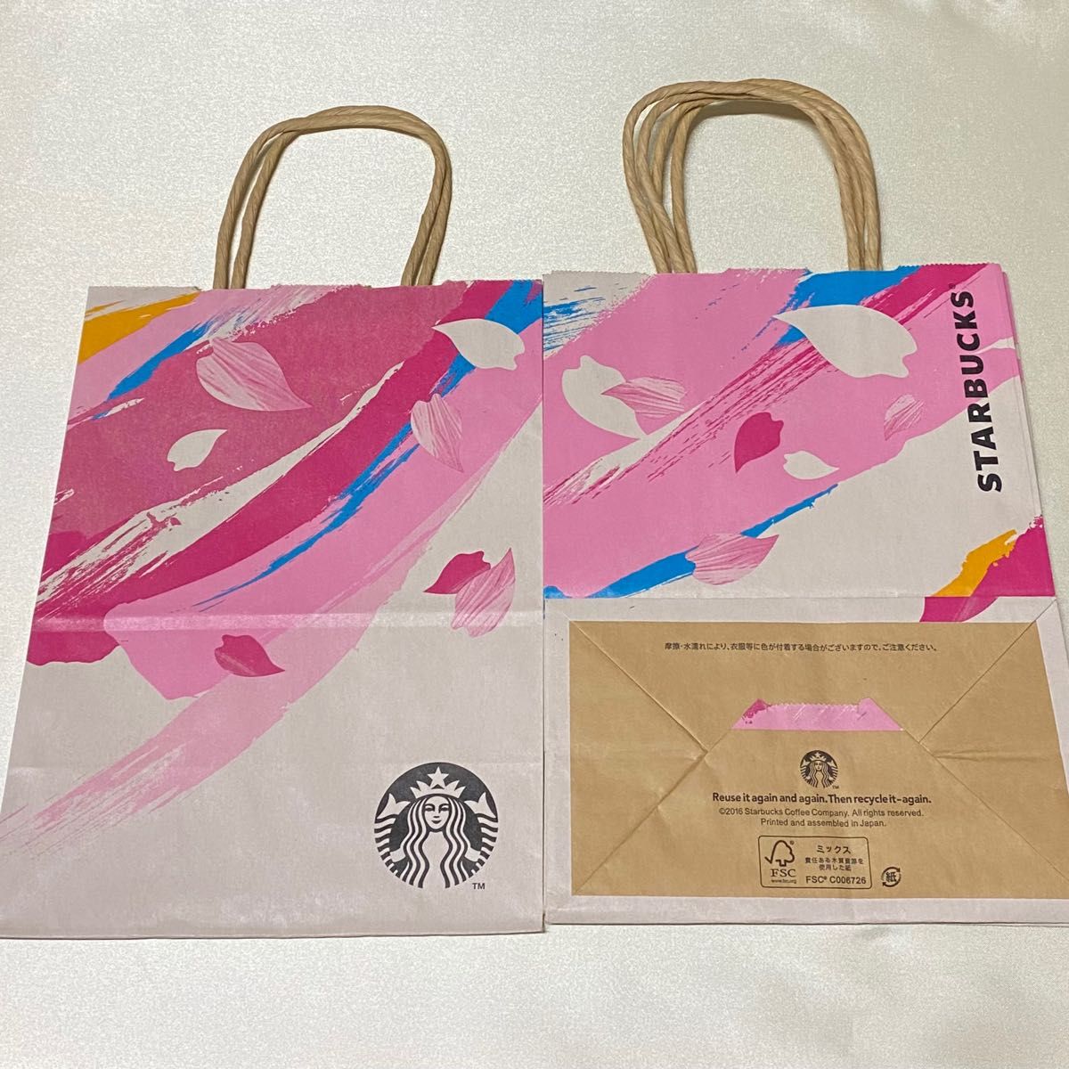 スターバックス STARBUCKS スタバ さくら SAKURA 紙袋　手提げ袋　ショップ袋　ショッパー　限定デザイン　