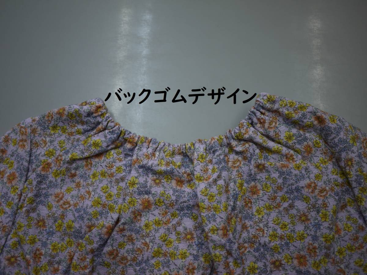 Sale/春夏/新/即☆Acoba/アコバ☆ 120/衿付き 小花柄 半袖ワンピース_画像5