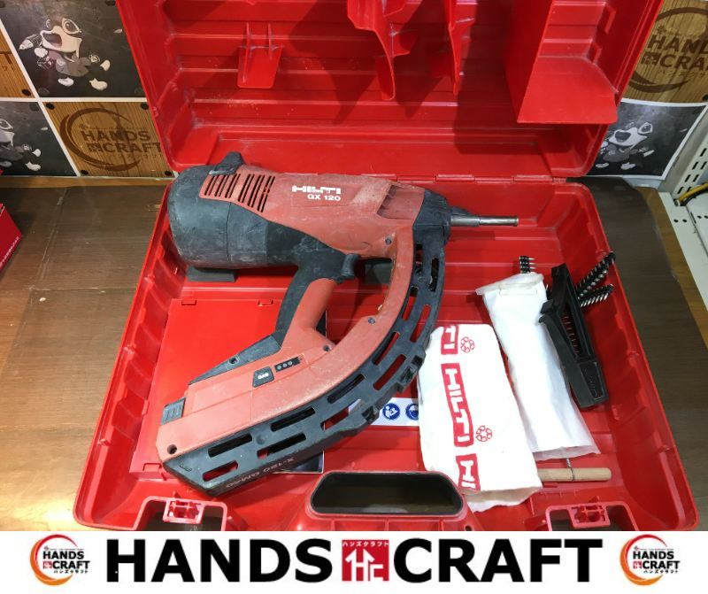 ★値下げ★ HILTI ヒルティ GX120 ガスネイラ 中古品 ケース/付属品/説明書付き ガス無 ガス式鋲打ち機 【ハンズクラフト宜野湾店】_画像1