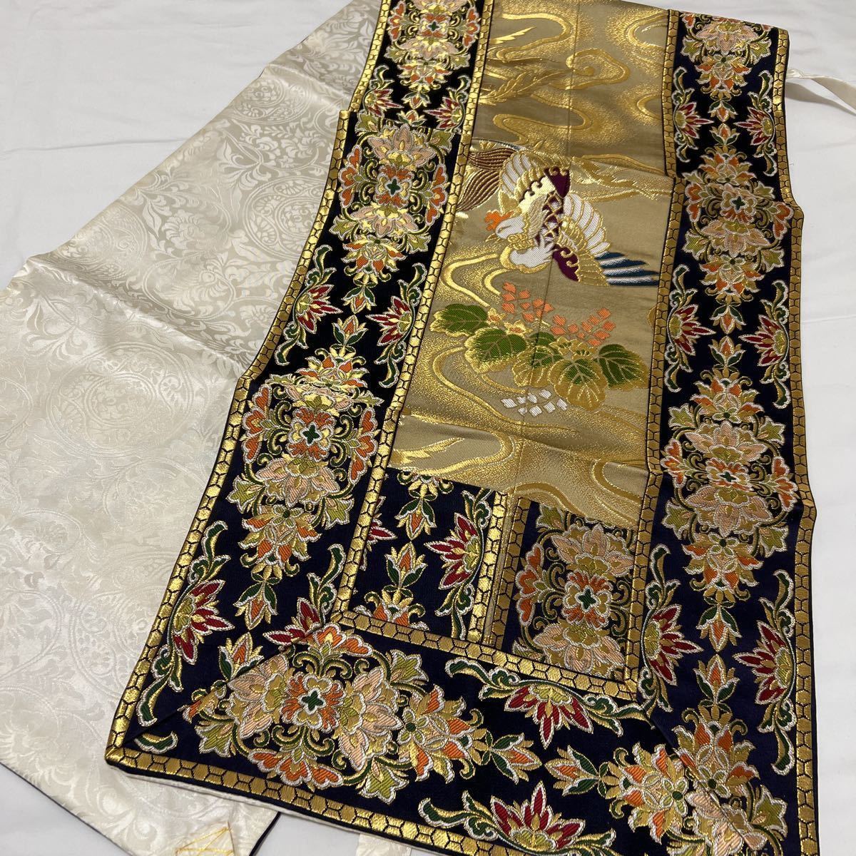 Yahoo!オークション - 美品 【金襴七条袈裟】【衲衣】鳳凰柄 冬 Yahoo!オークション - 美品 【金襴七条袈裟】【衲衣】鳳凰柄 冬