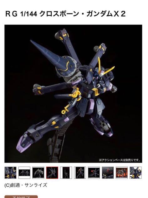 ワンピなど最旬ア! バンダイ プレバン RG1 144クロスボーンガンダムX2