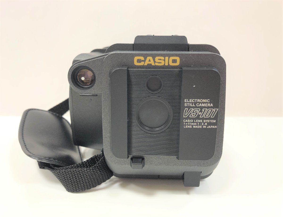 *[ не использовался течение времени хранение товар ]CASIO Casio s Chill видео камера электронный камера VS-101 принадлежности иметь работоспособность не проверялась Junk *002202