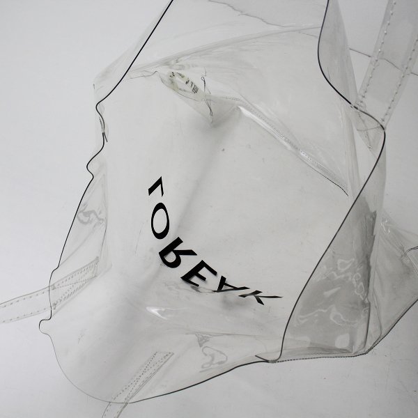 2019SS AP STUDIOe- деталь Today oLOREAKrore-kpvc Logo принт прозрачный большая сумка / большая вместимость *[2400011911124]