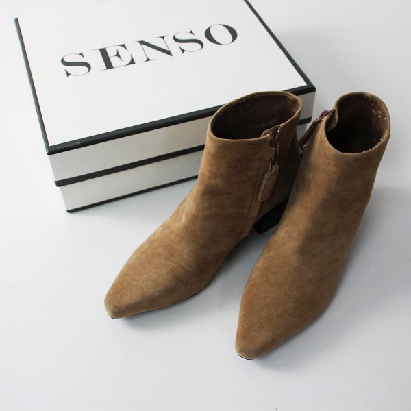 2019AW Spick and Span Spick & Span SENSO suede short boots 37/ beige shoes [2400012621763]