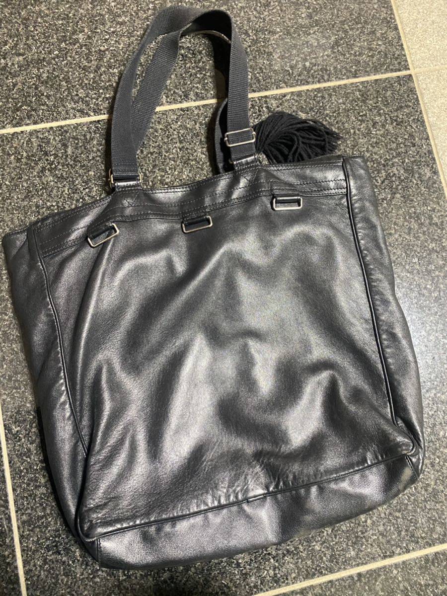 dior homme de ville レザートートバッグ エディ期 ディオール dior homme de ville レザートートバッグ エディ期 ディオール
