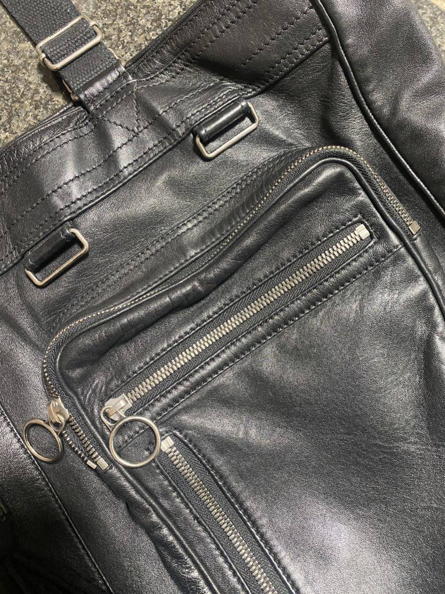 dior homme de ville レザートートバッグ エディ期 ディオール dior homme de ville レザートートバッグ エディ期 ディオール