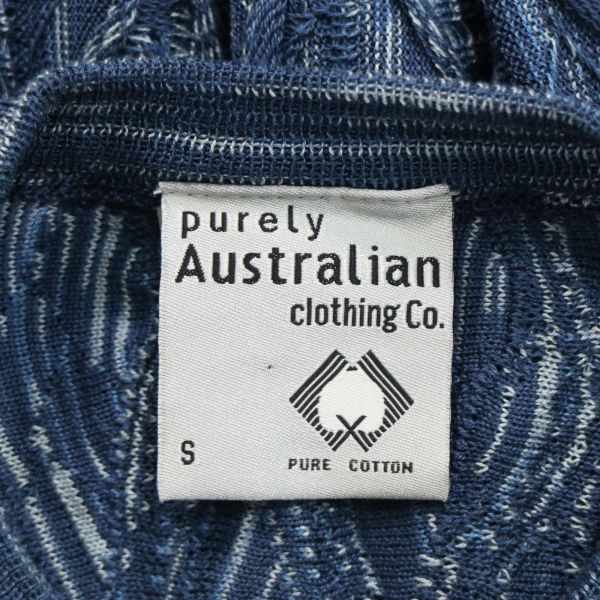【新品 未使用】 PURELY AUSTRALIAN CLOTHING Co. オーストラリア製 クージー風 コットン 3D ニット セーター  Sz.S メンズ G3T00776_3#L