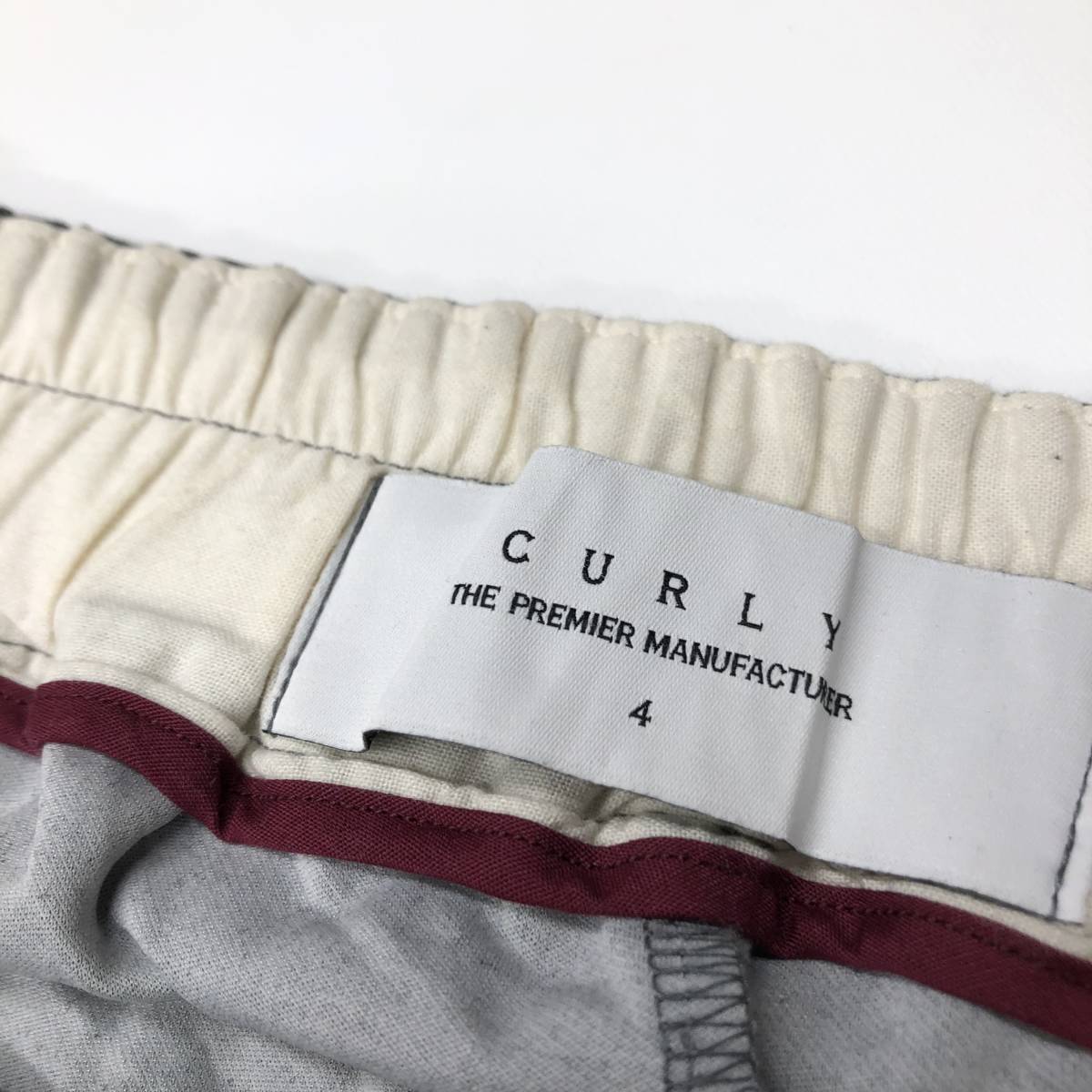 日本製 CURLY カーリー カジュアルゴムパンツ グレー 4サイズ|PayPay