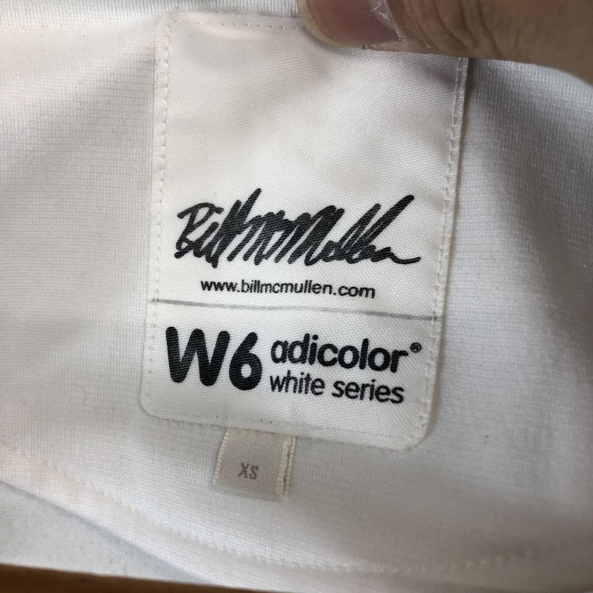 アディダス W6 adicolor white series トラックジャケット ホワイト XSサイズ_画像4