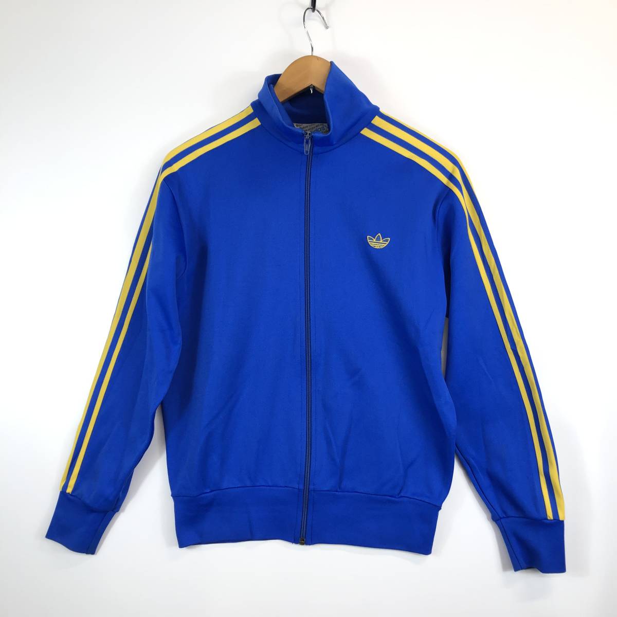 80s アディダス adidas vintage トラックジャケット ジャージ ブルー