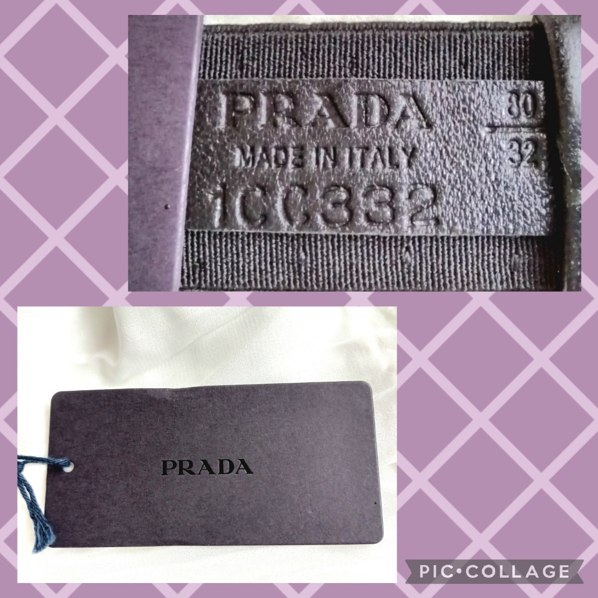 未使用タグ付き!!☆PRADA プラダ☆ゴールドメタル スパンコール