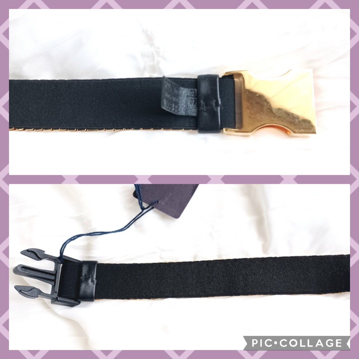 未使用タグ付き!!☆PRADA プラダ☆ゴールドメタル スパンコール