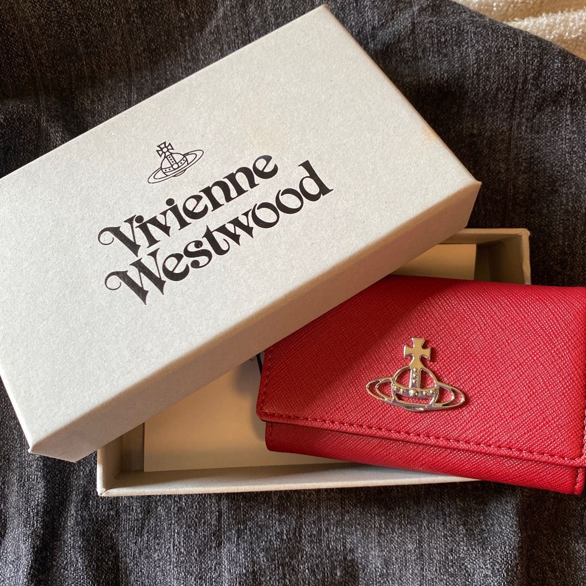 VivienneWestwood と4連キーケース ウォレット 三つ折り財布 ブラック