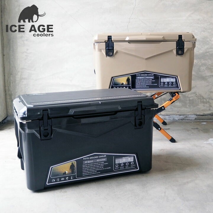 ICE AGE アイスエイジ クーラーボックス 45QT チャコールグレー 【新品未使用】_画像2