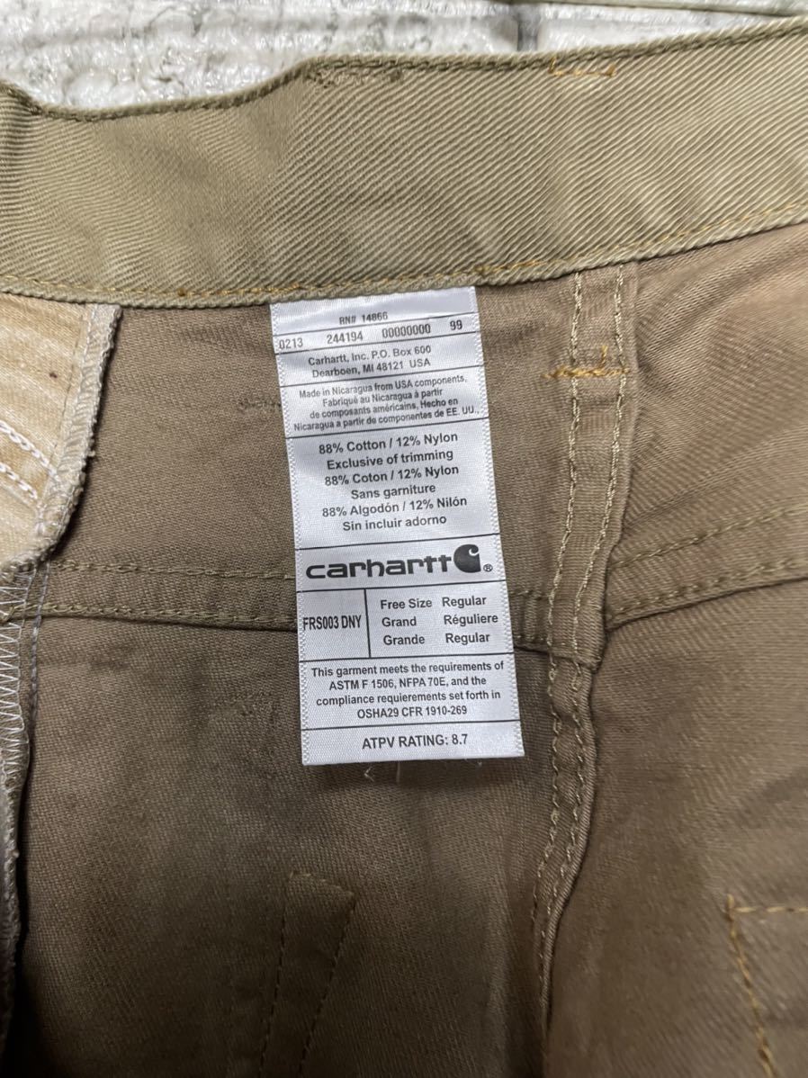 カーハート　Carhartt スペシャル カスタム 再構築 パッチワーク ダック オーバーオール リメイク パンツ ベルボトム ブーツカット 78cm_画像8