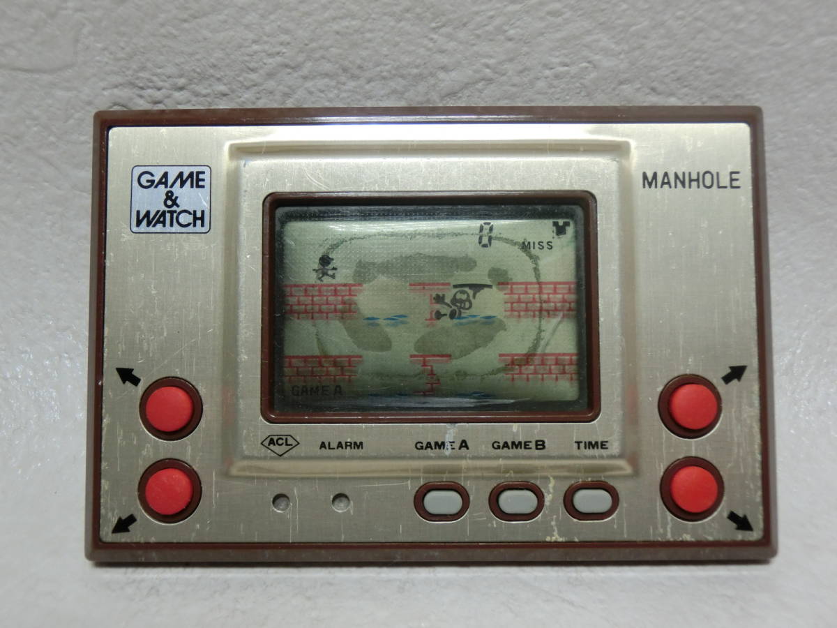 №5086-ｇ5003】中古：ゲームウォッチ 任天堂 GAME&WATCH MH-06 MANHOLE