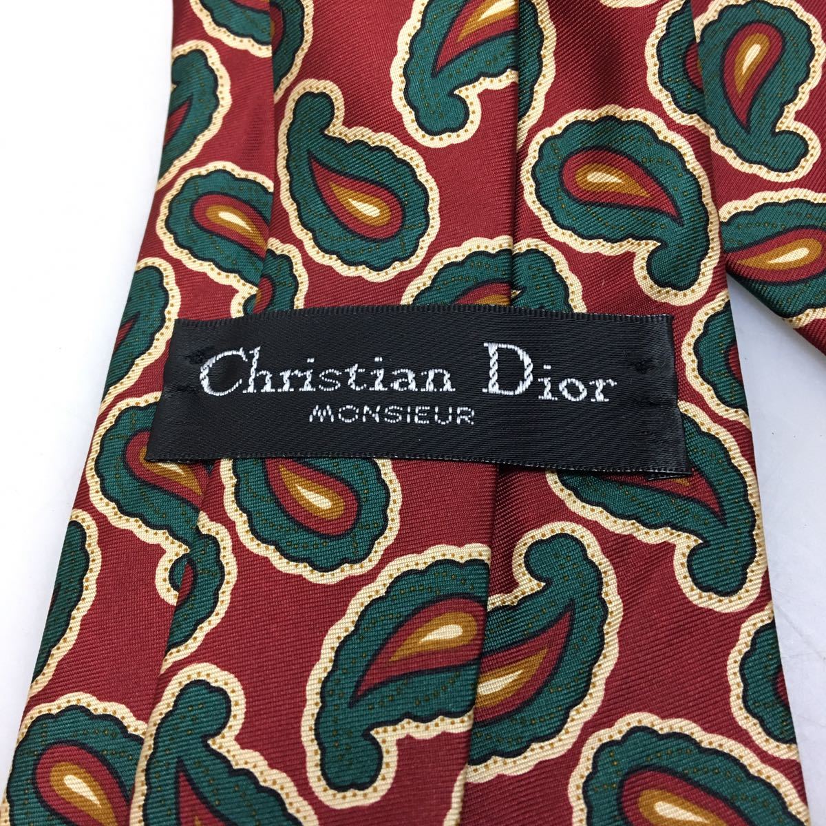 22-7 Christian Dior MONSIEUR ネクタイ クリスチャンディオールムッシュ ペイズリー_画像3