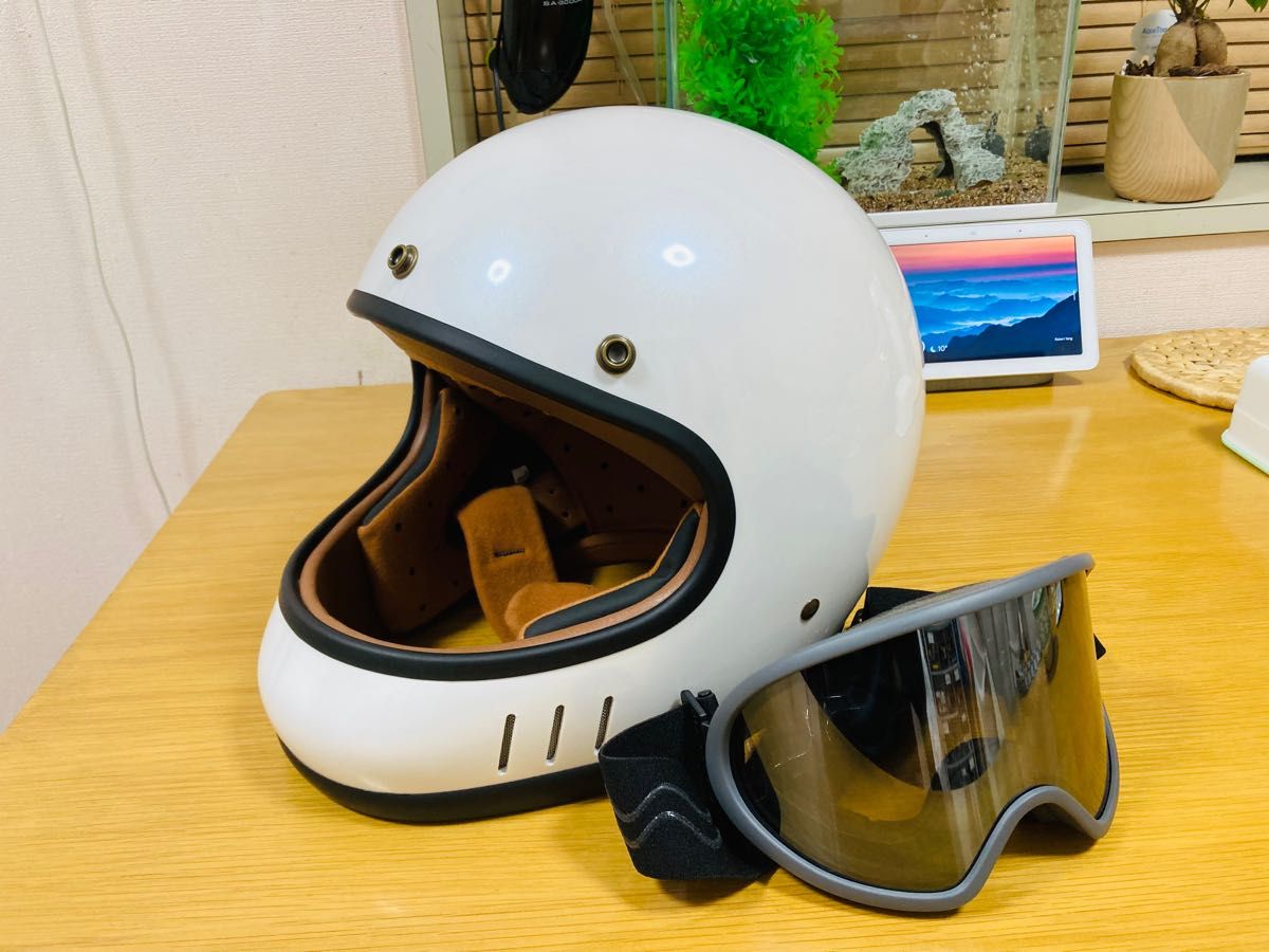 未使用品】マルシン ネオレトロ フルフェイス ドリル パール 未使用品】マルシン ネオレトロ フルフェイス ドリル パール