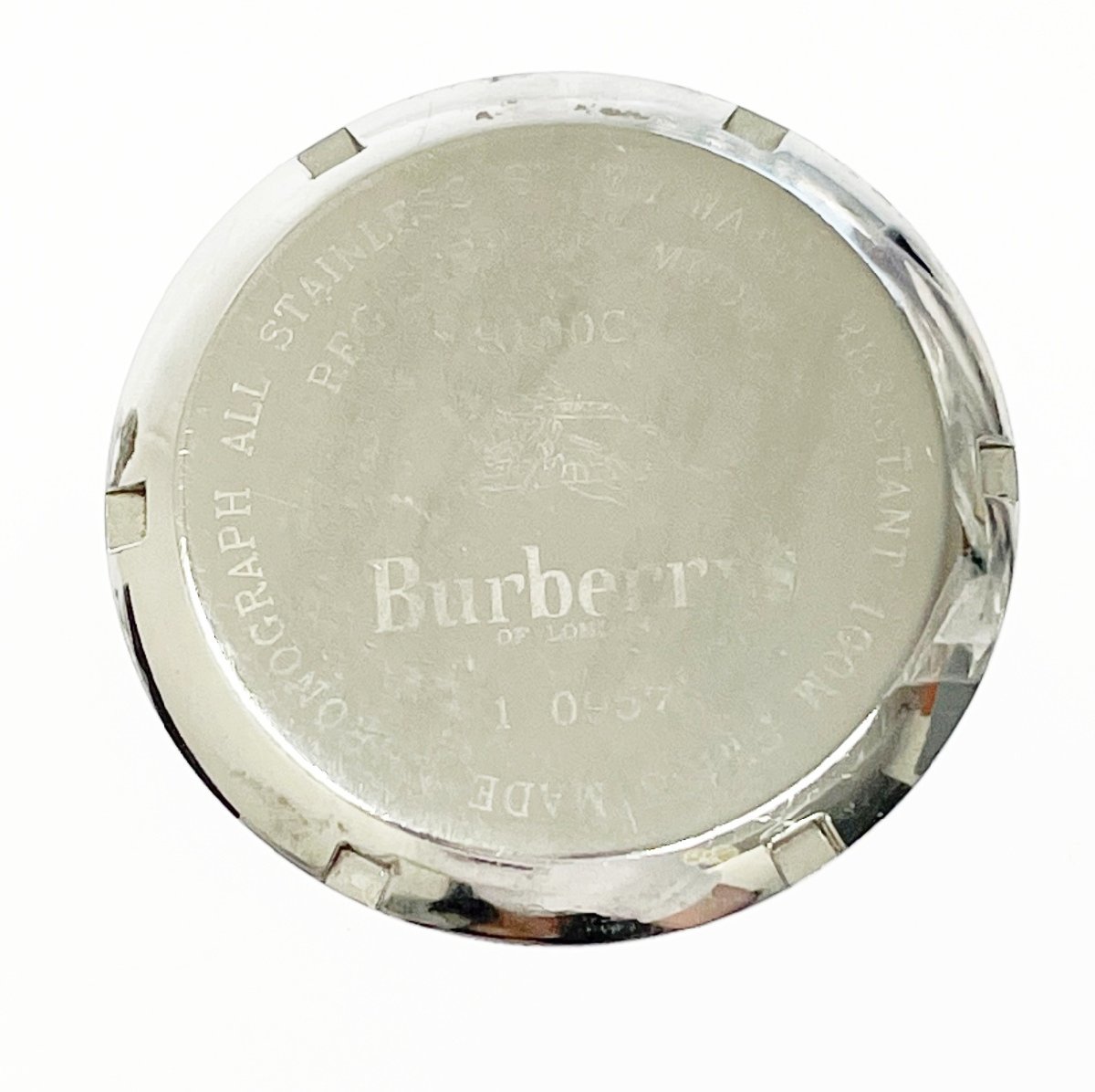 【訳あり品】Burberrys バーバリーズ 9100G クロノグラフ SS×GP ブルー文字盤 クオーツ メンズ腕時計 156520