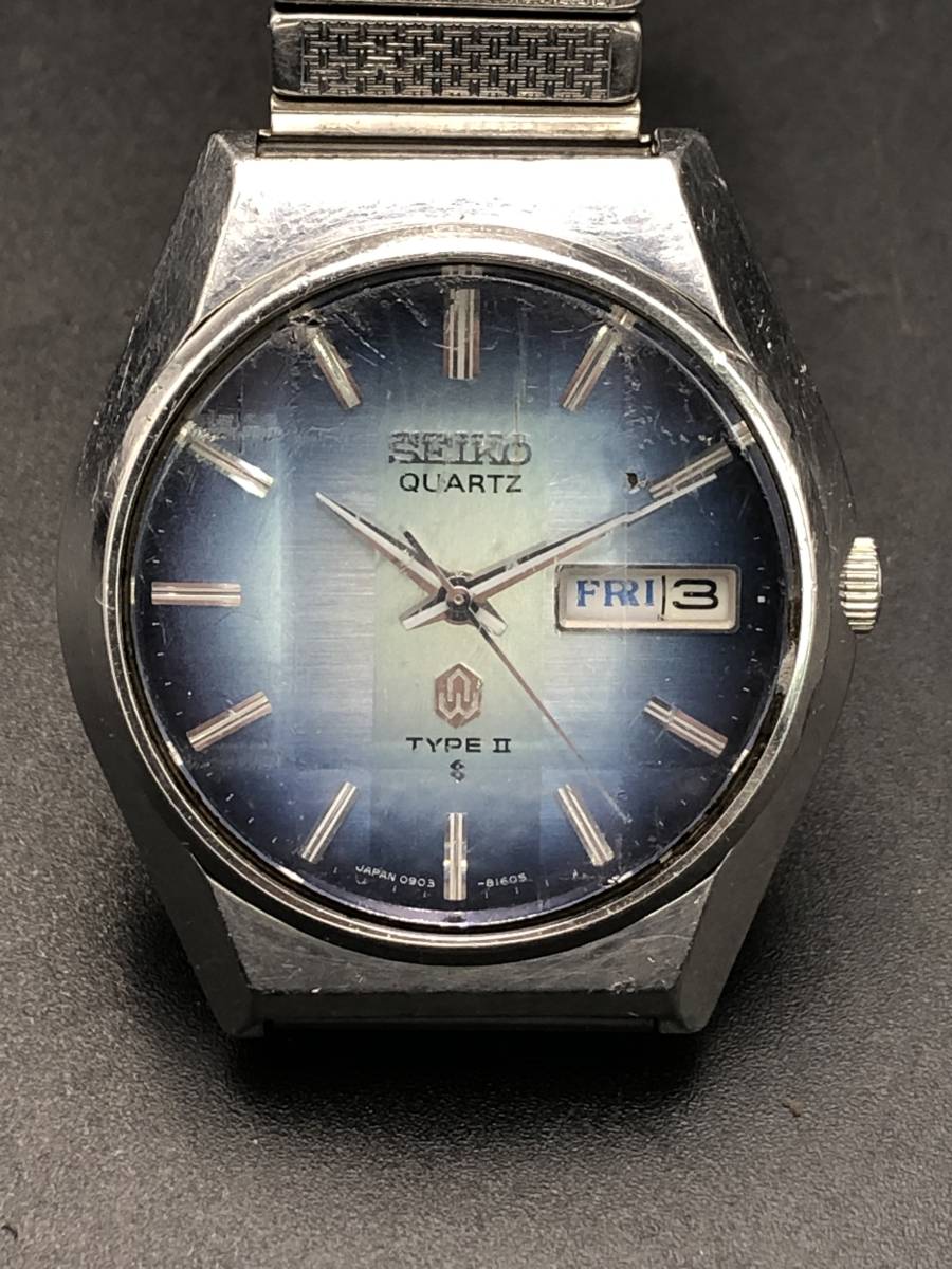 腕時計 SEIKO TYPEⅡ 0903-8140 カットガラス クォーツ メンズ クオーツ b123_画像1