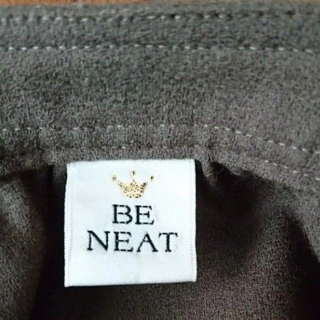 BE NEAT ビーニート ノーカラージャケット 五分袖 ウール100%  ブラウン 日本製