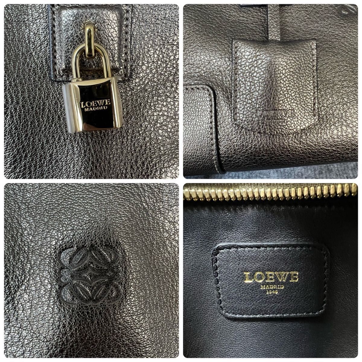 23S20 LOEWE ロエベ アマソナ 28 ハンドバッグ レザー