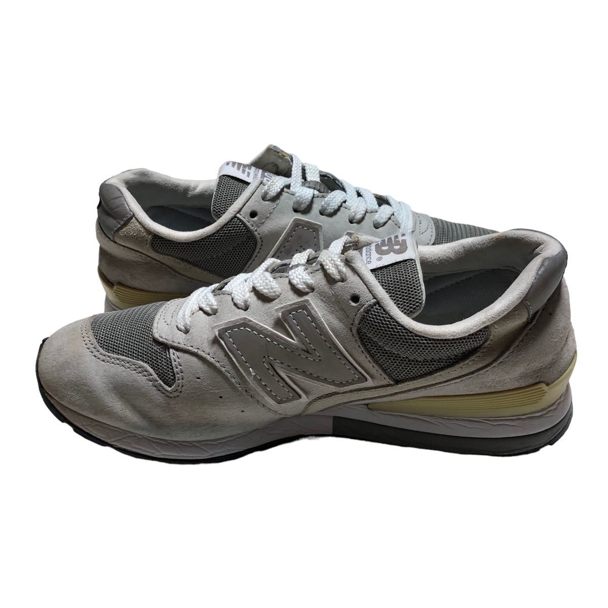 AF286 newbalance ニューバランス MRL996 メンズ ローカットスニーカー US5 23cm D ライトグレー シルバー_画像4