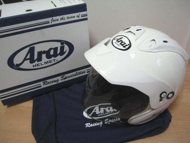 Arai アライ ヘルメット SZ Ram3 ホワイト 検索タグ）白バイ SHOEI OGK KABUTO オージーケーカブト NOLAN:ノーラン 廃盤 レア _画像1