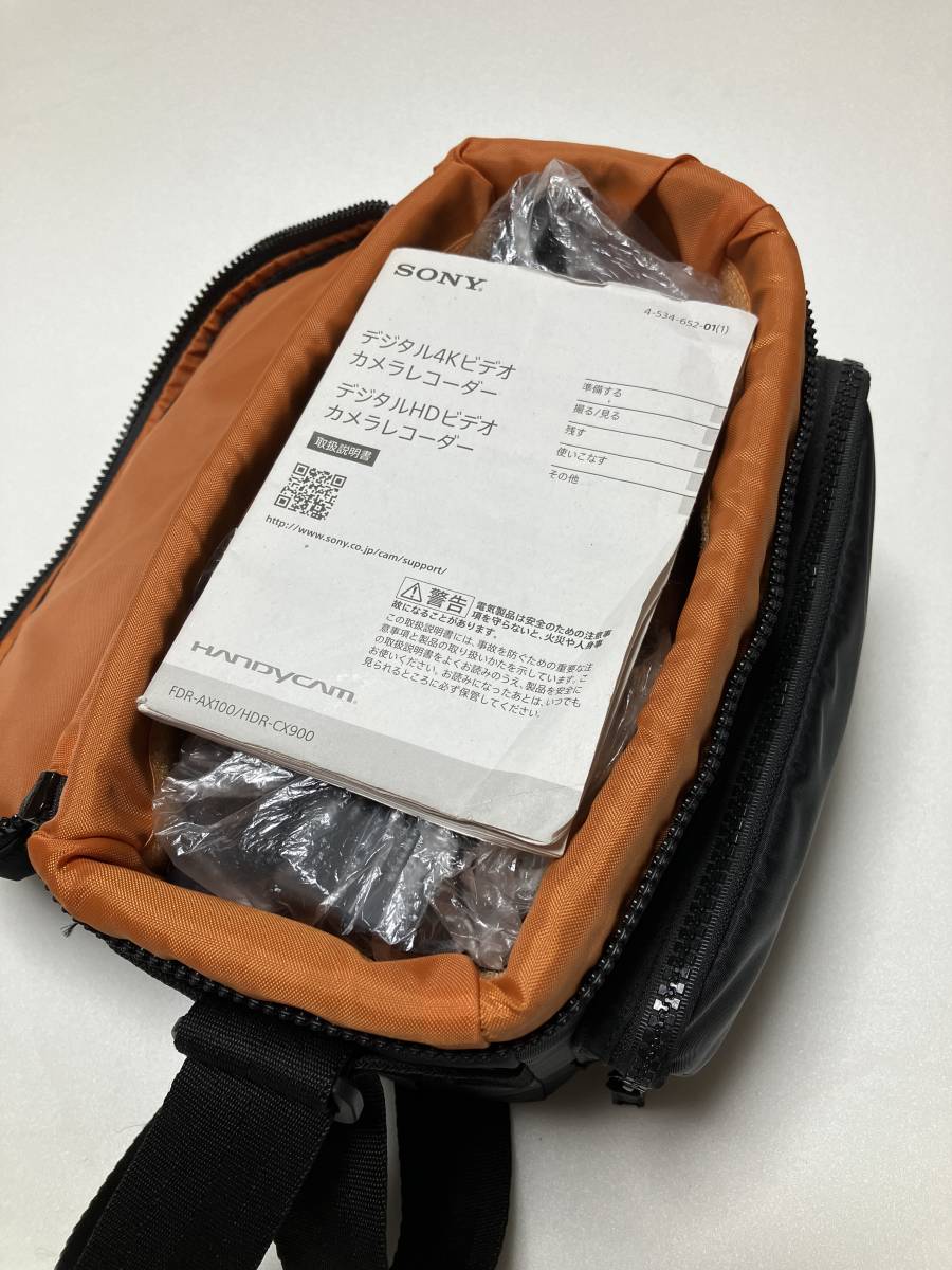 中古 美品 SONY ソニー FDR-AX100 4K Handycam FDR-AX100 ブラック ビデオカメラ カメラ 4K 送料無料_画像9