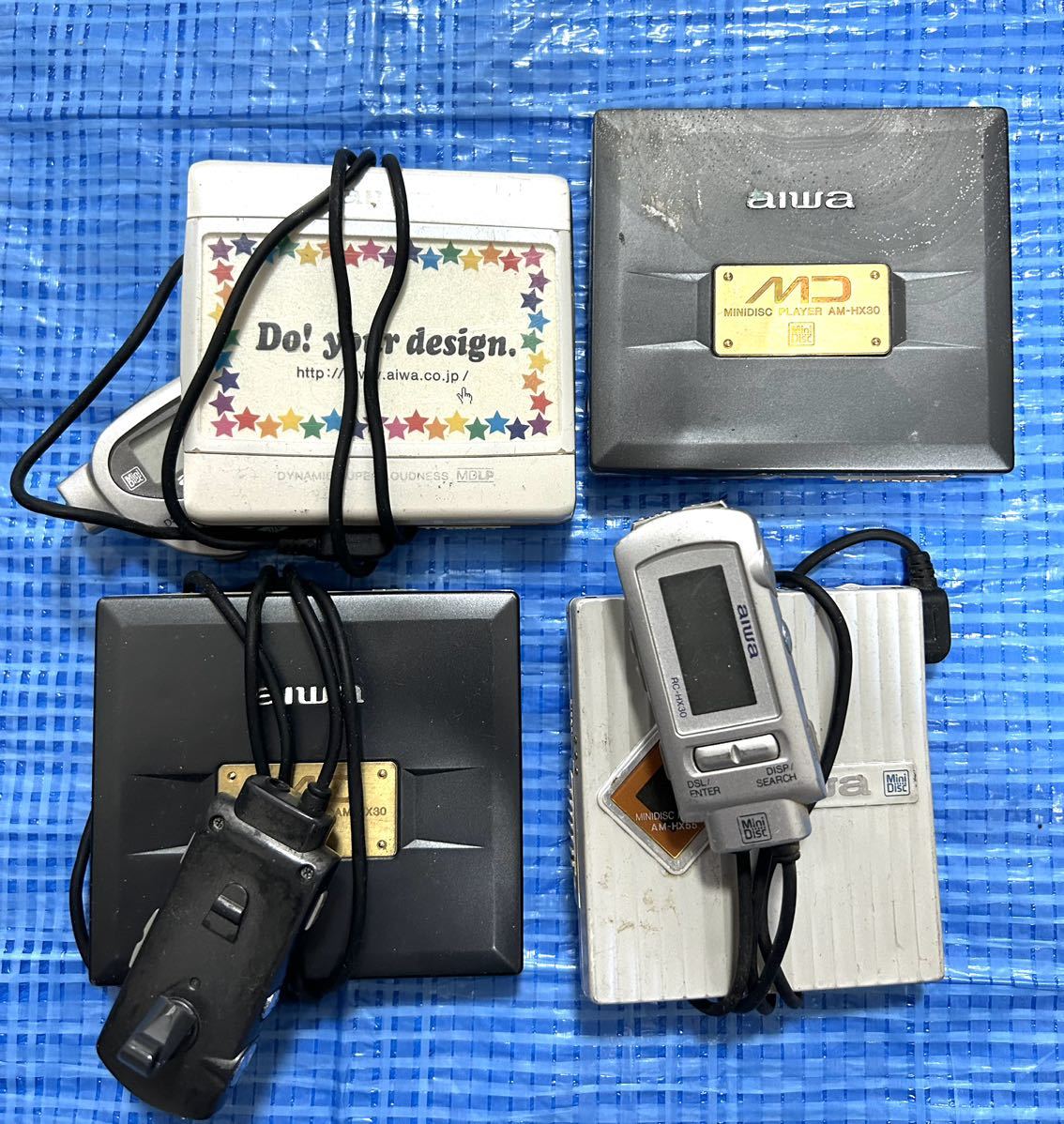 1円〜 Aiwa アイワ MDウォークマン MDプレイヤー 6点まとめ ジャンク