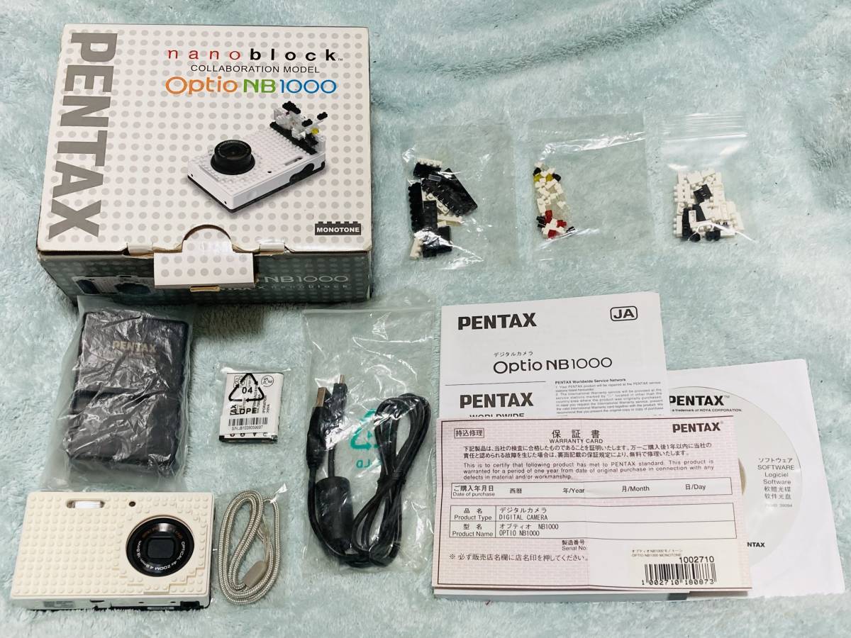 即決 PENTAX × nanoblock Optio NB1000 モノトーン ペンタックス 即決 PENTAX × nanoblock Optio NB1000 モノトーン ペンタックス