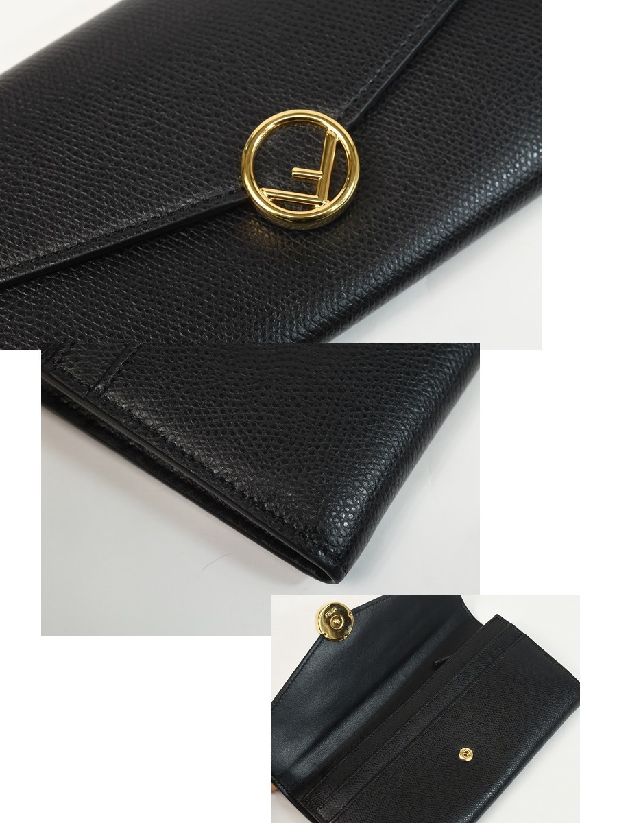 美品】フェンディ 8M0251 エフイズ 財布 二つ折り長財布