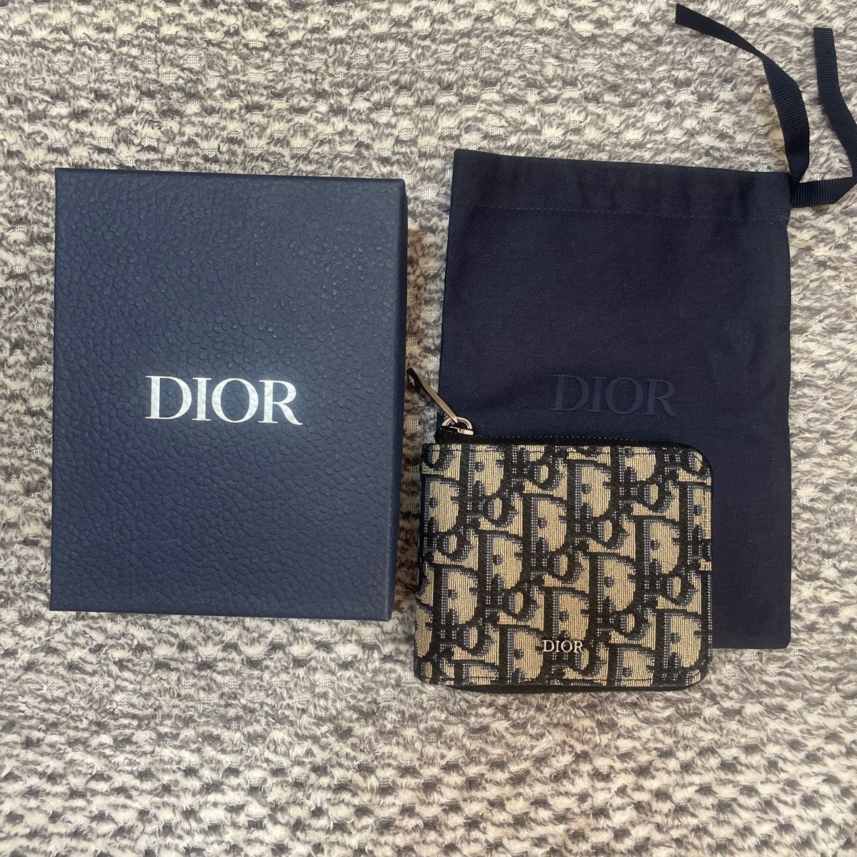 DIOR メンズ 財布 二つ折り ジップウォレット