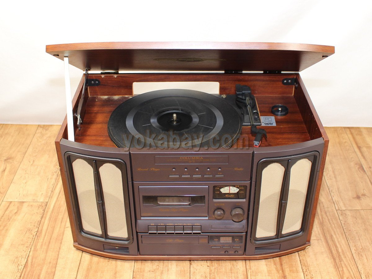 ☆COLUMBIA(コロンビア)卓上型ステレオシステム レコード/CD