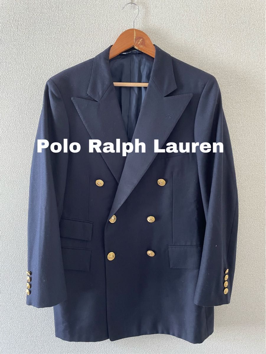 Polo by Ralph Lauren テーラードジャケット 紺ブレザー 紺ブレザー 金