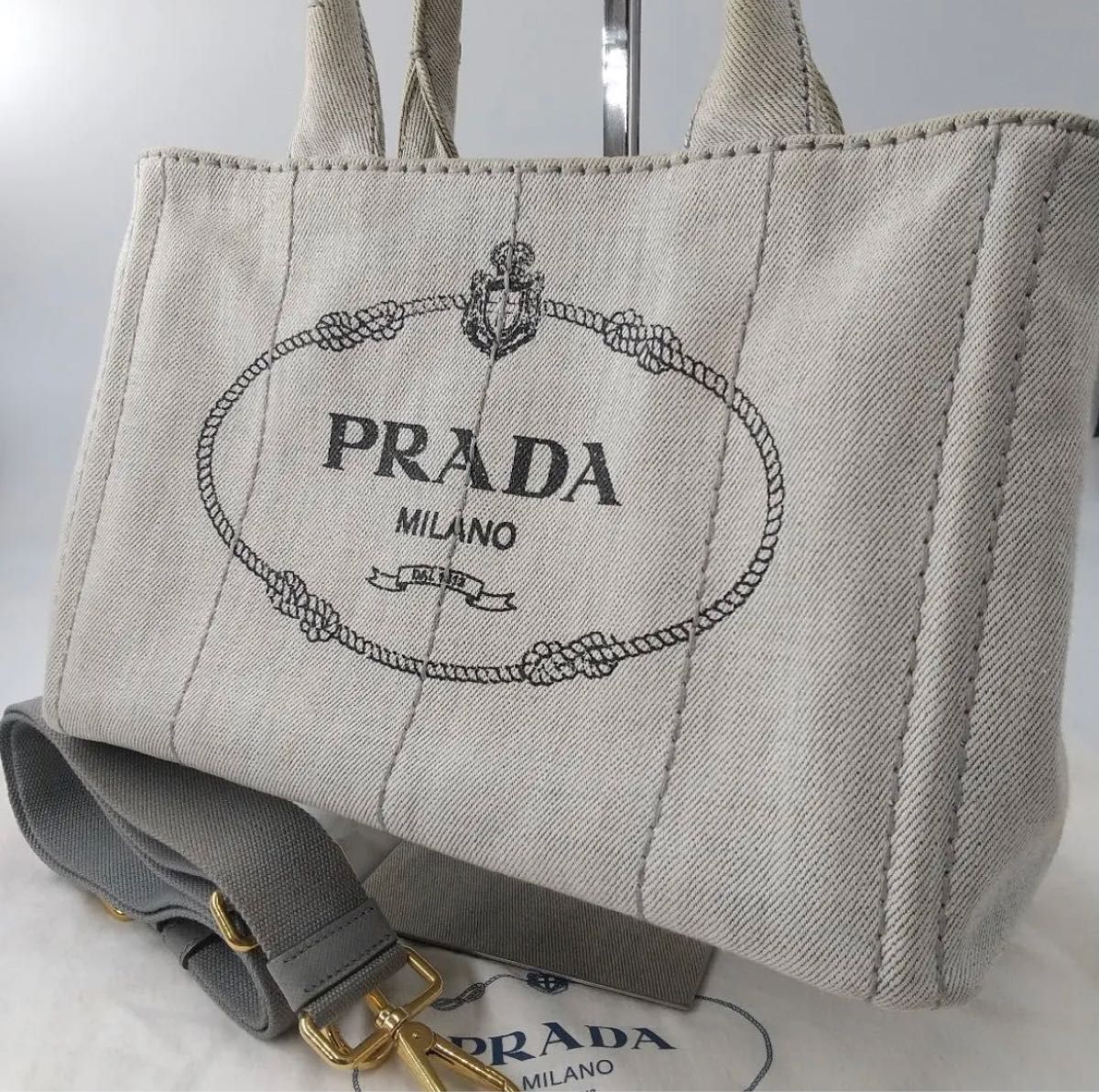 日本正規品 美品本物プラダPRADAカナパトートビジネスバック