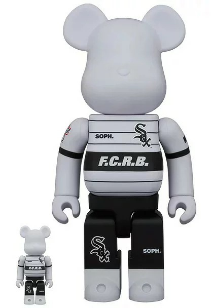 クリスマスファッション BRISTOL F.C.REAL BE@RBRICK TOY MEDICOM MLB ホワイトソックス エフシーレアルブリストル×エムエルビー F.C.R.B. 100%&400% SOX WHITE キューブリック、ベアブリック