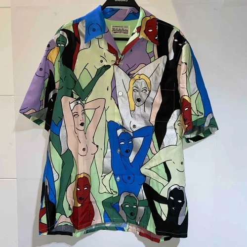 WACKO MARIA 22ss HAWAIIAN SHIRT S/S TYPE 2 Size-M 22SS-WMS-HI02 天国東京百女図 ワコマリア ハワイアン アロハ 半袖シャツ