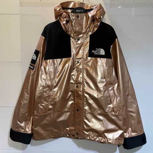 SUPREME 18ss THE NORTH FACE METALLIC MOUNTAIN PARKA ROSE GOLD Size-L シュプリーム ノースフェイス マウンテンパーカー ローズゴールド_画像1