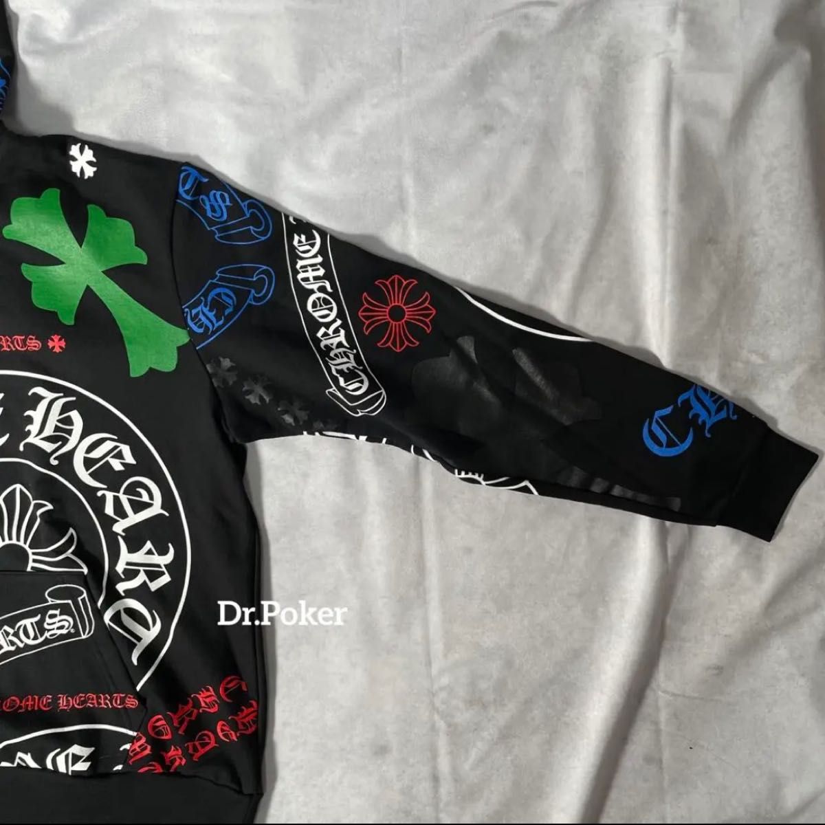 新品未使用 クロムハーツ CHROME HEARTS ステンシル パーカー M