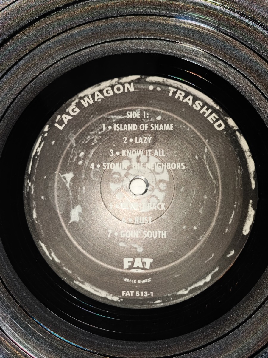 Lagwagon / Trashed / Fat Wreck Chords FAT 513-1/ US org. オリジナル盤 ラグワゴン punk record レコード _画像3