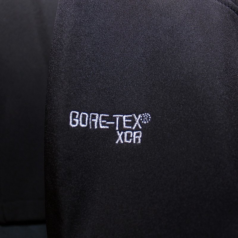 高機能素材 ゆったりサイズ フード脱着★ GORE-TEX/ゴアテックス・防水/防風/防寒・最強マウンテンパーカ /L 黒_画像7