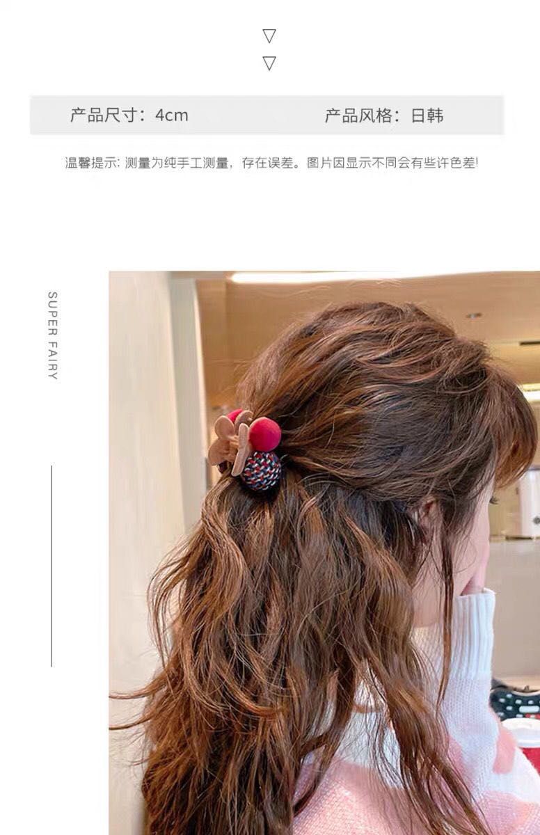 チェリーのヘアピン   可愛いヘアピン   チェリーヘアクリップ  