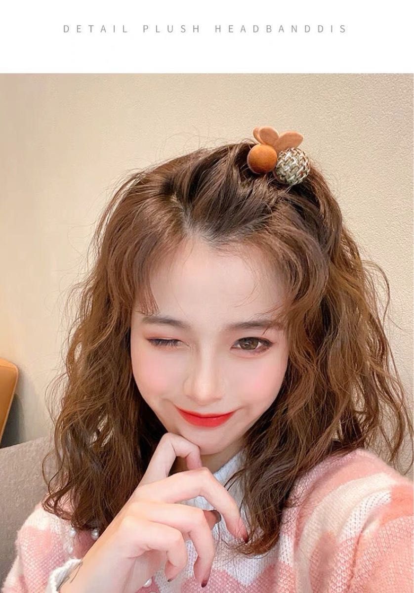 チェリーのヘアピン   可愛いヘアピン   チェリーヘアクリップ  