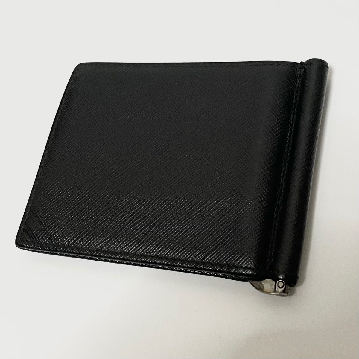 いつでもポイント10倍 PRADA プラダ マネークリップ 財布 ブラック