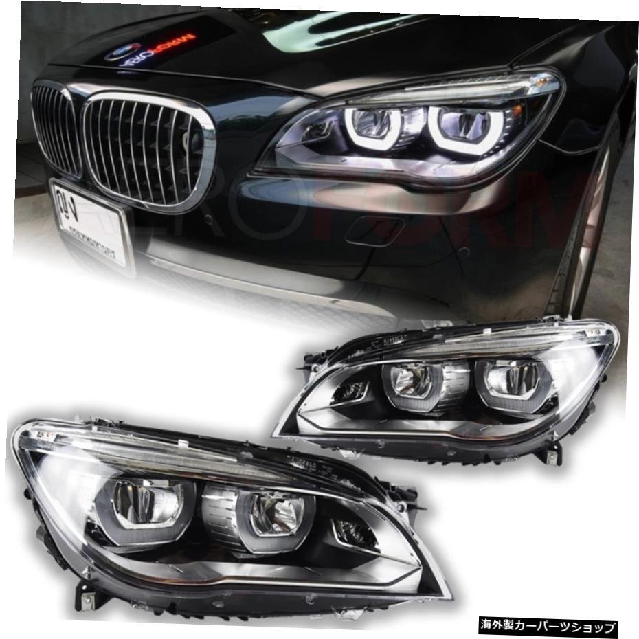 BMWF02ヘッドライト用AKDカースタイリング2009-2014740i730i 735i F01 LEDヘッドライトプロジェクターレンズDRL自動車用アクセサリー AKD_画像2