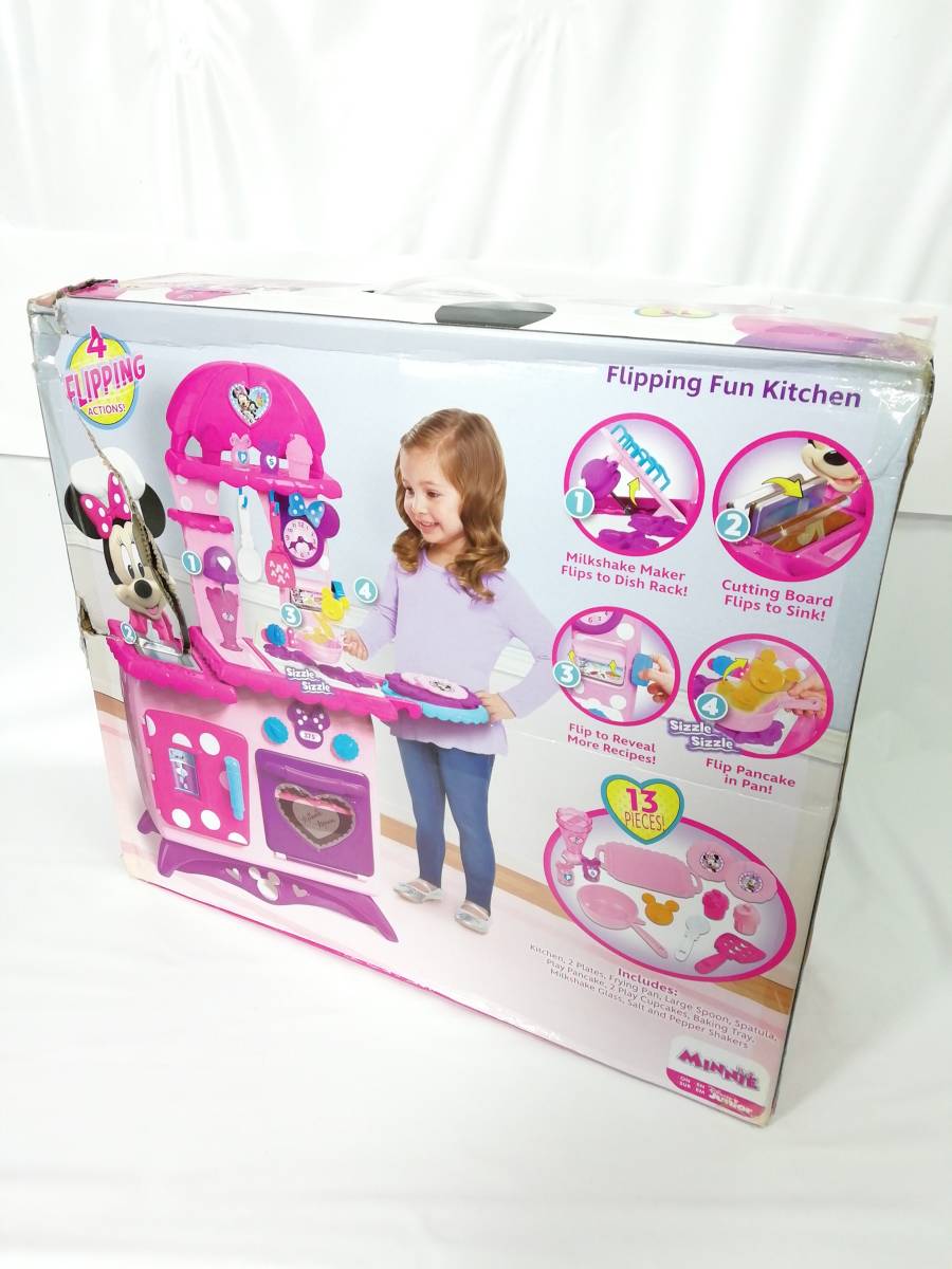 ディズニー ミニーマウス おもちゃ キッチン フリッピングファンプレイキッチン Minnie Mouse Bow-Tique Flipping Fun Play Kitchen
